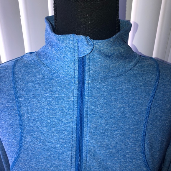 CHAMPION- L BLUE 3/4 ZIP ATHLETIC PULLOVER - Picture 3 of 8
